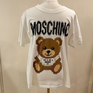 Auththentic Moschino Xsims Pixel Capsule Teddy Bear Tshirt